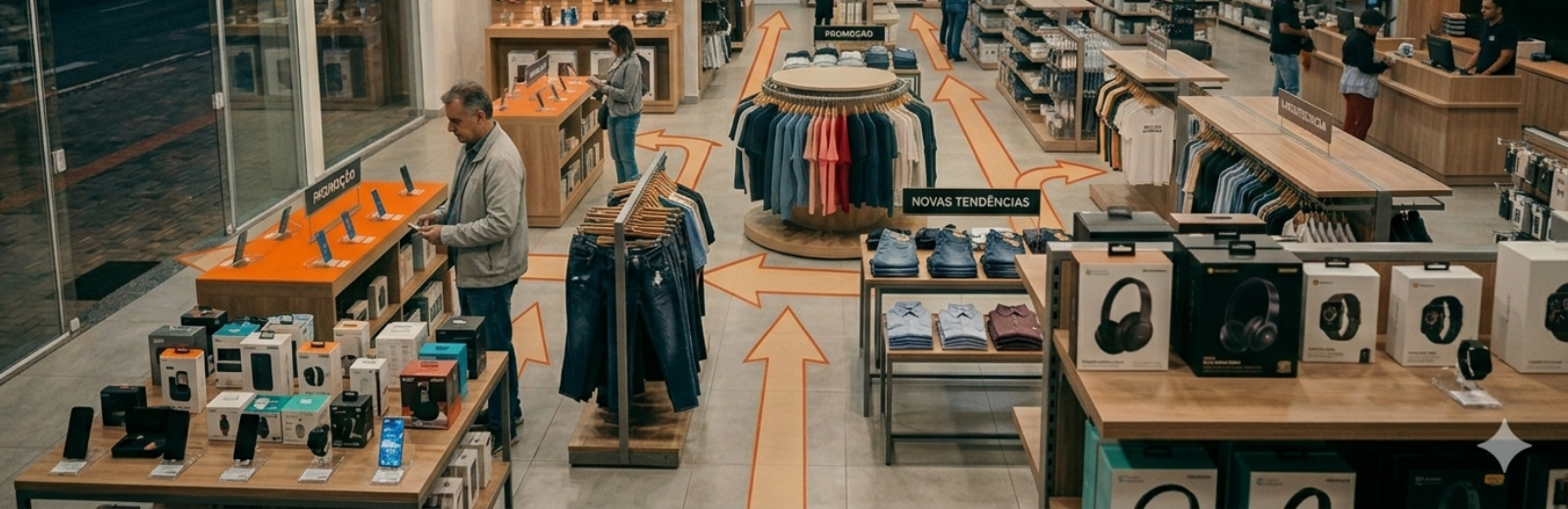 O comportamento do cliente dentro da loja